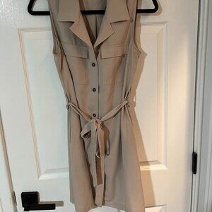 Tan Dress with Tie